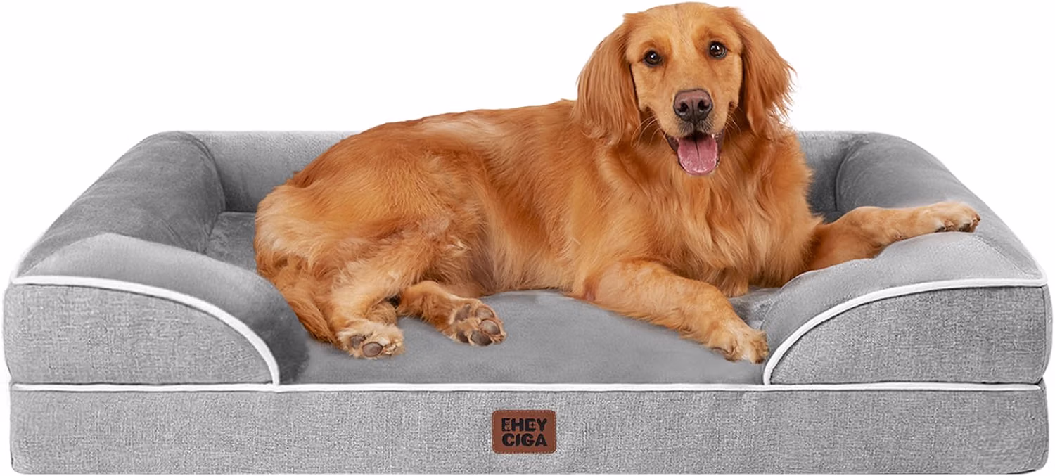 Comfortable dog bed for nighttime sleeping